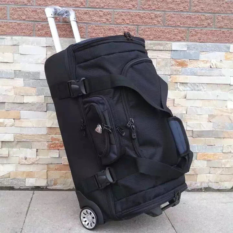 27"32" inch large capacity Rolling Luggage Travel Bag Suitcase Wheel Women Shoulder Bags Men's Football Backpack