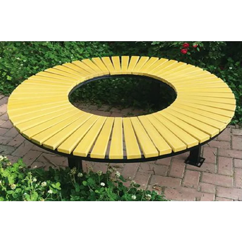 OEM ODM Garden Outside Public Plastic Wood Long Out Door Park Sitting Benches With Steel Frame