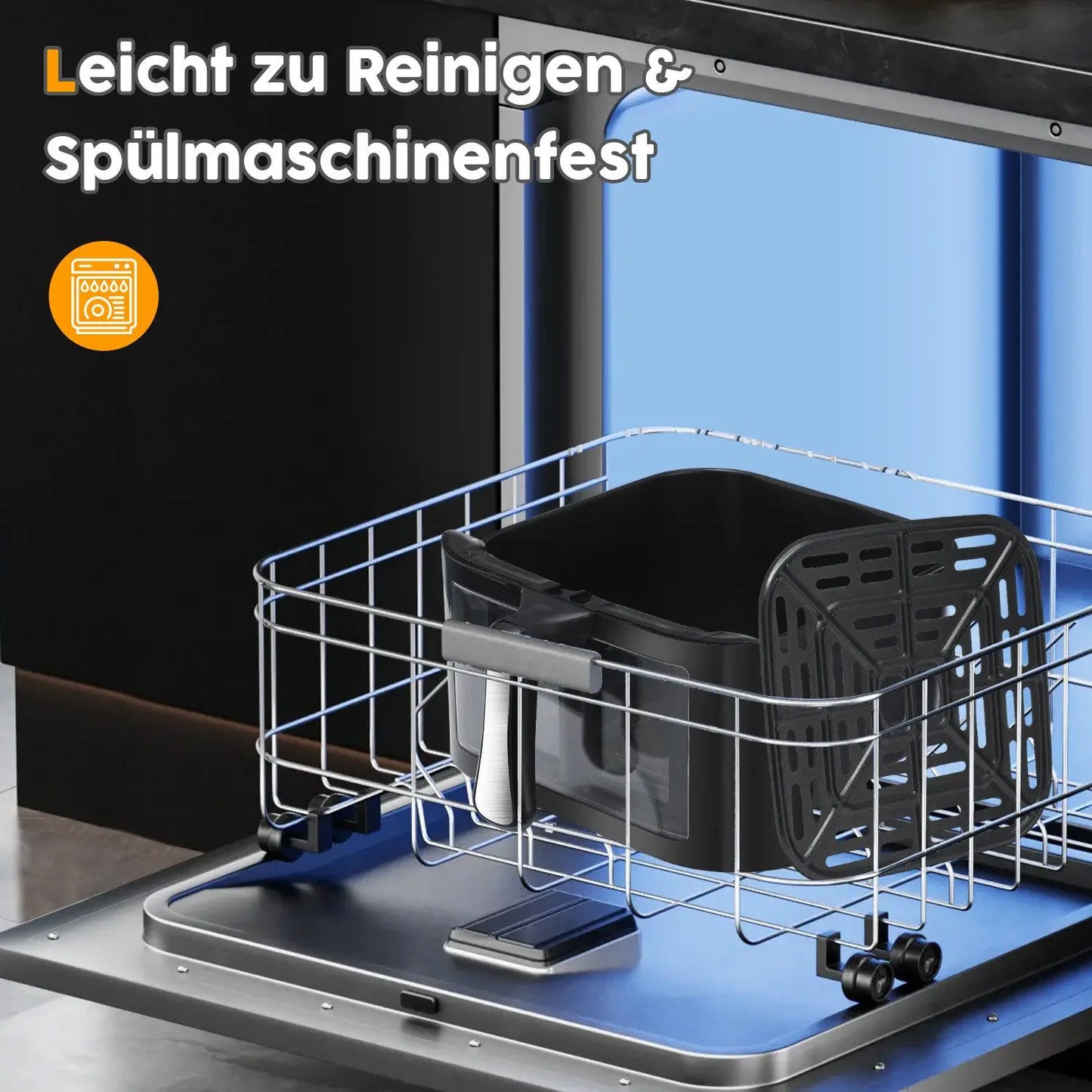 9L Digital Display Air Fryer Toaster Oven Combo with 6 Cooking Presets Oilless Cooker,Visible Window,Dishwasher Safe Basket