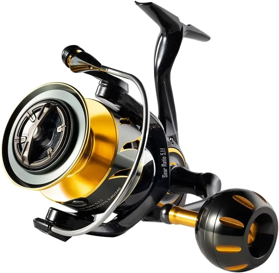 Rooblinos SW Long Shot High End Offshore Reel Full Metal 4000 8000 Series 9 + 1 BB 66LB Max Drag for Pro Saltwater Fishing