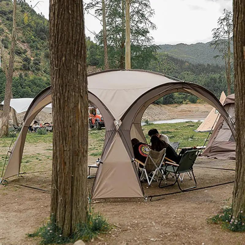 Lightweight Outdoor Camping Travel Tent Tarp Cover Sun Shelter Rainproof Tent Cover UV Protection Camping Gear for Camping Trips