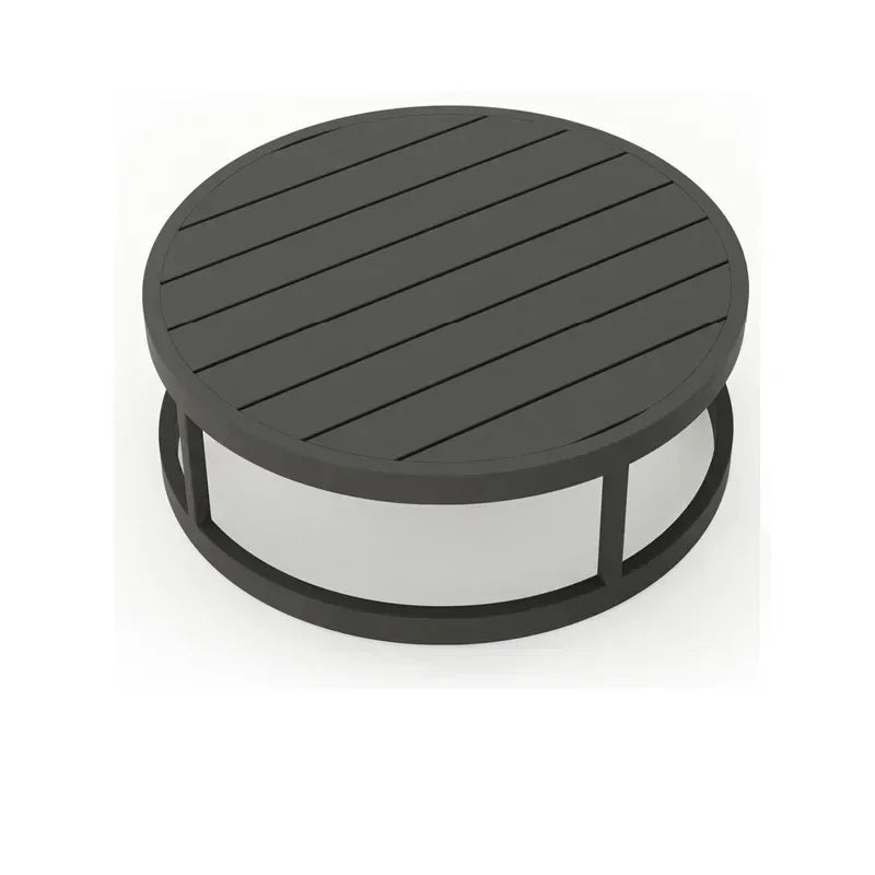 Outdoor sofa courtyard villa garden aluminum alloy waterproof sunscreen circular arc leisure outdoor furniture combination