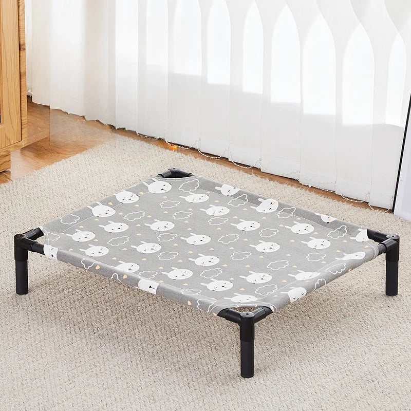 Elevated Bed for Dogs Folding Pet Camping Bed Cat House Portable Removable Washable Four Seasons Dog Kennel Puppy Beds