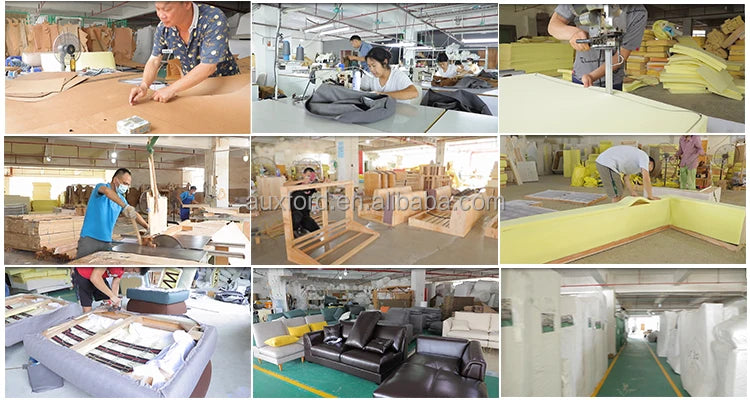 Nordic modern design fabric bed frame apartment hotel furniture king size solid wood bed with upholstered headboard