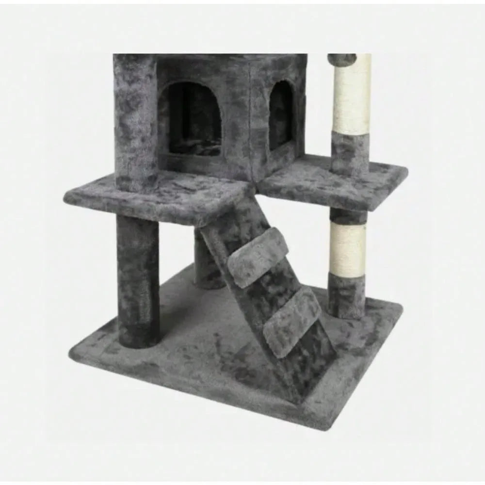 Cat Tree Tower 55" Activity Center Large Playing House Condo For Rest
