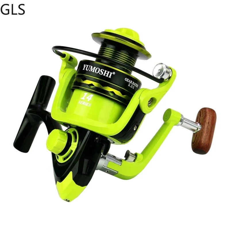 2000-7000 Saltwater Spinning Fishing Reel 5.2 1 High Speed Carp Fishing Coil Metal Magnetic Brake System Ultralight Fishing