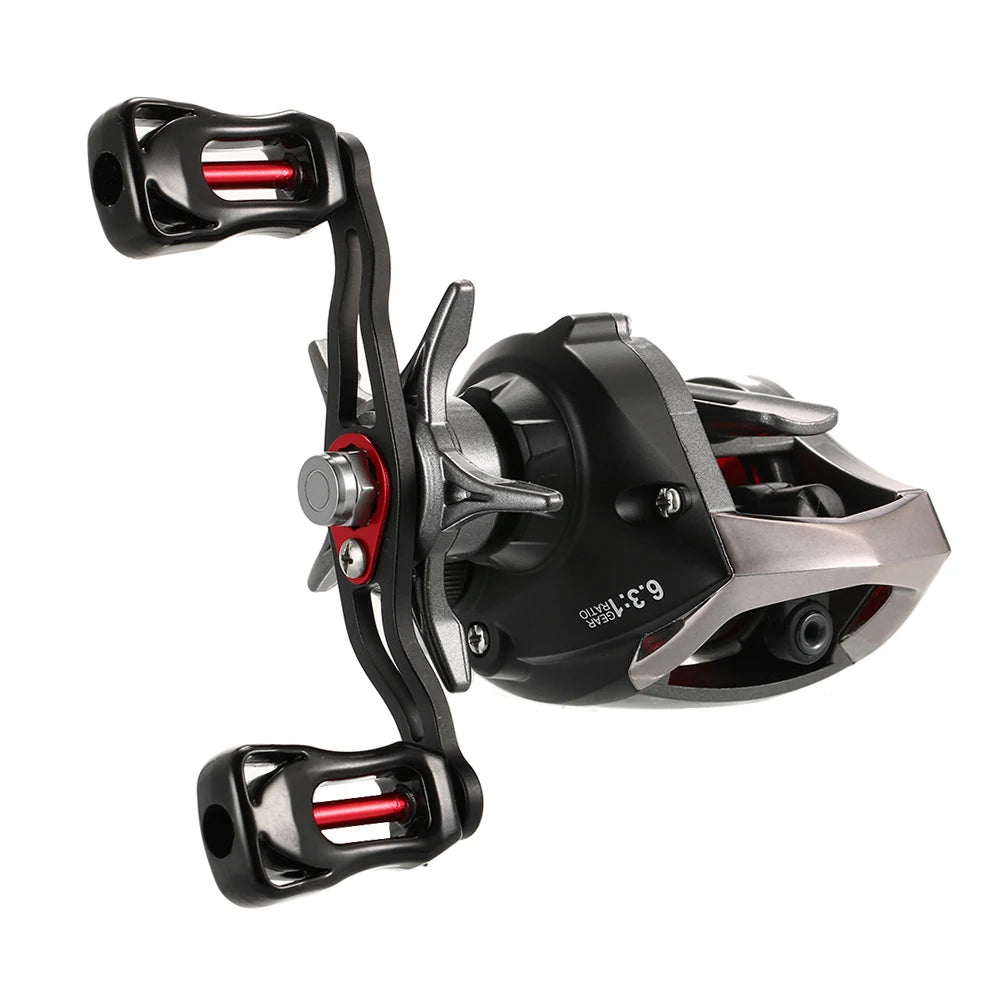 12+1 Ball Bearings Baitcasting Reel Fishing Fly High Speed Fishing Reel with Magnetic Brake System