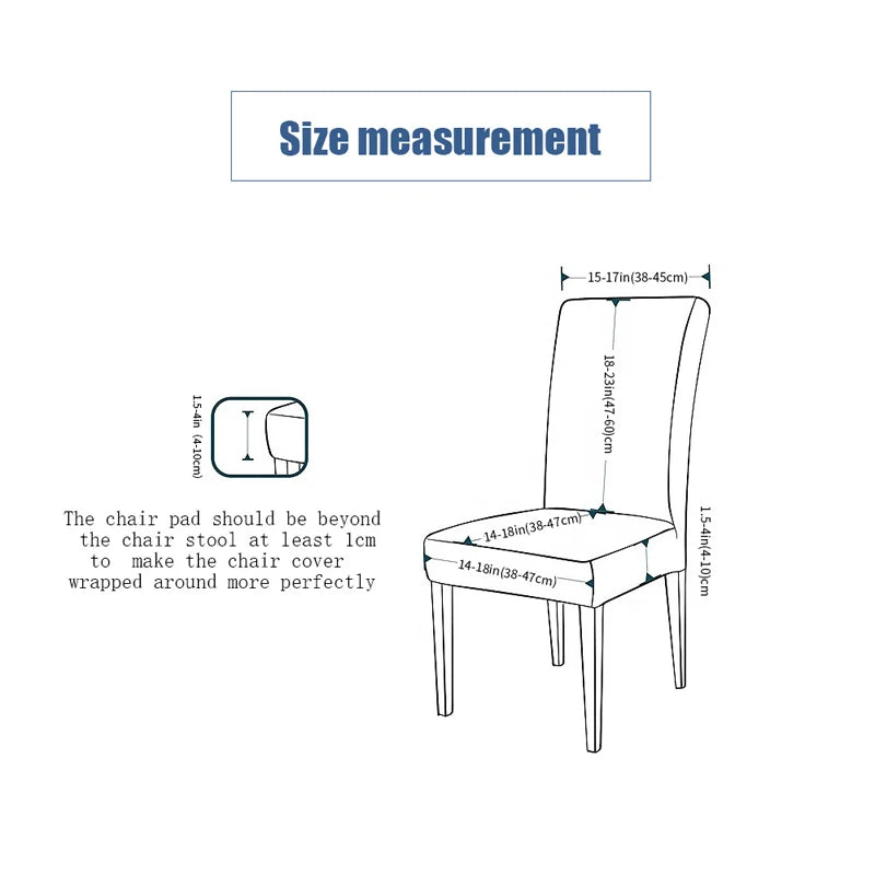 Dining Chair Covers,Solid Pu Leather Waterproof and Oilproof Stretch Dining Chair Protector Cover Slipcover