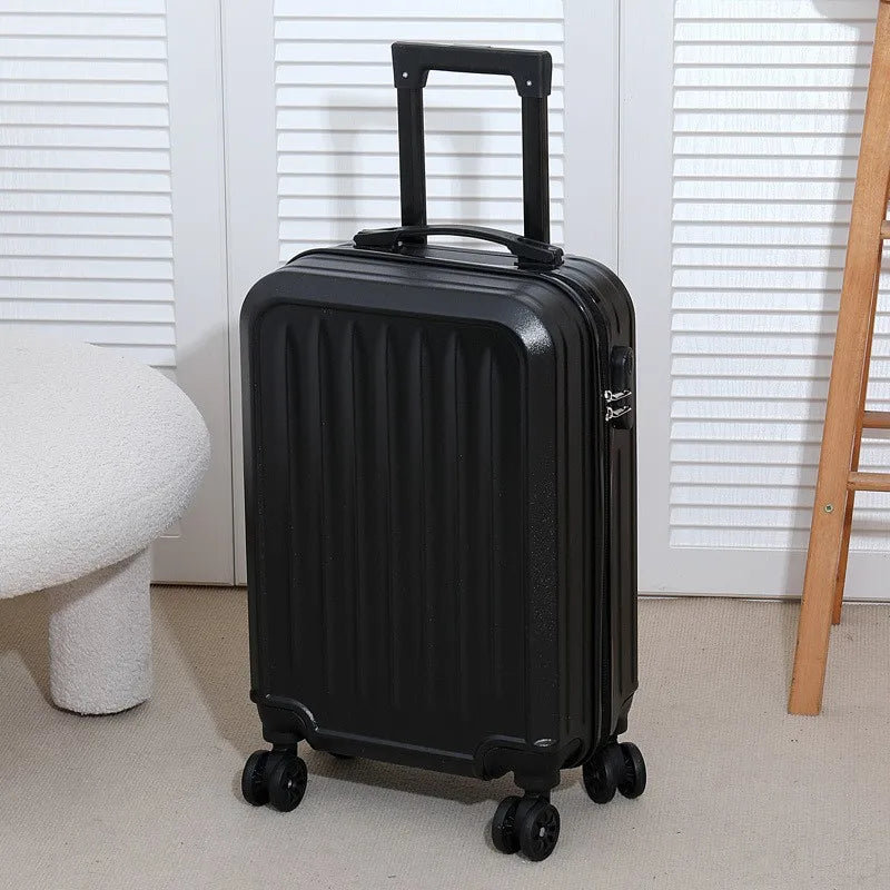20 Inch Lightweight Hardshell Suitcase Large Capacity Sleek Solid Color Durable Trolley Case Travel Luggage for Adults