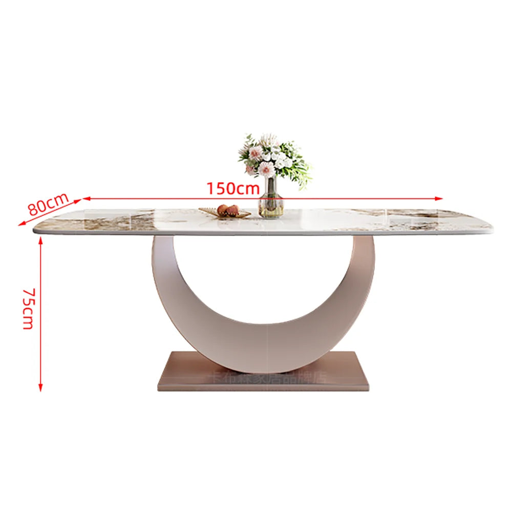 Italian Nordic Dining Table Simple Modern Decorate Luxury Dining Table Marble Minimalist Mesa De Comedor Home Furniture