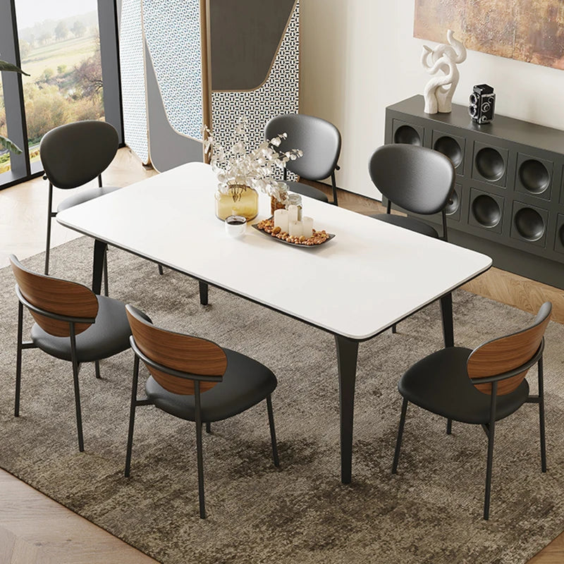 Ceramic Dining Table Modern Rooms Room Dinning Tables Sets Rectangular Cafe Kitchen Restaurant Mesa De Comedor Furniture