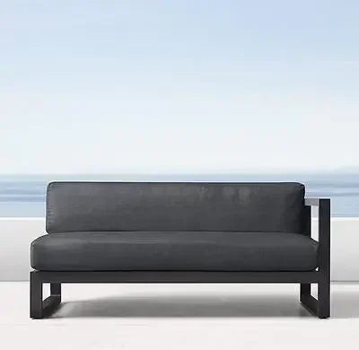 Outdoor Aluminum Alloy Sofa Four Piece Set, Terrace Garden Bar Waterproof Sofa Furniture Set