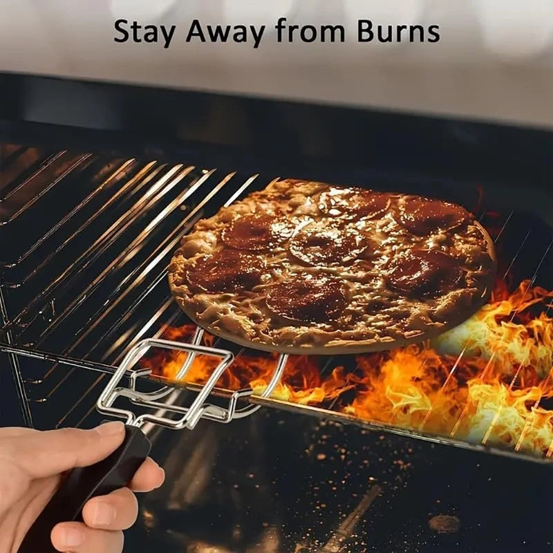 2Pcs Air Fryers Convection Toaster Oven Tray Extractor Grills Extractor Grills Clip Oven Clip Oven Clip Oven Tray Handle