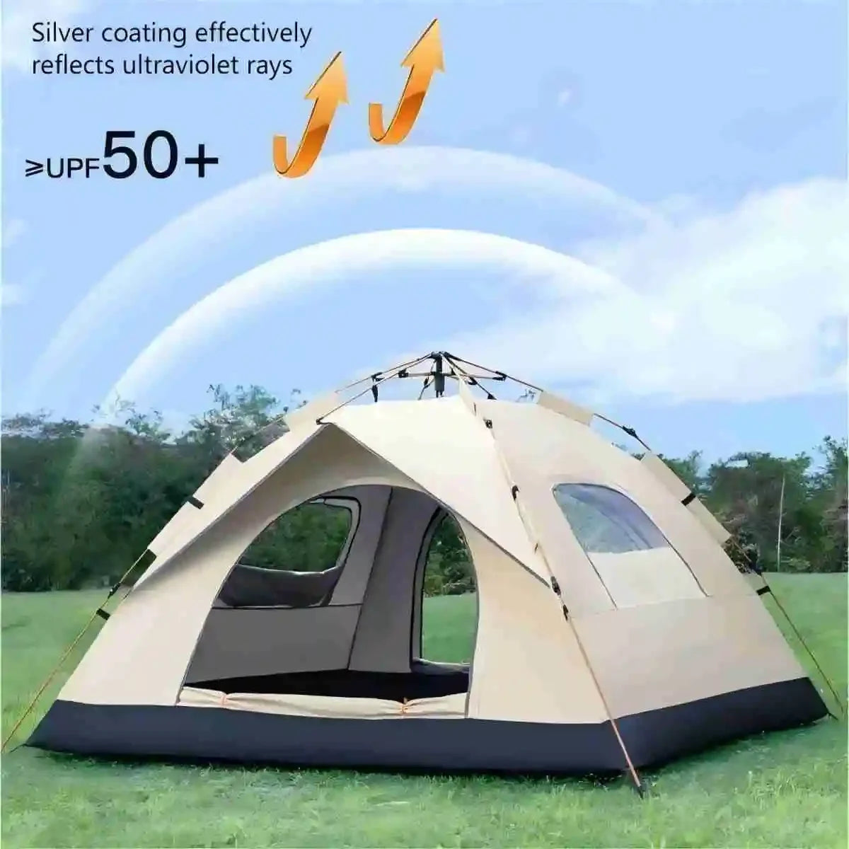 Automatic Quick-opening Tent Outdoor Self-driving Travel Camping Tent Automatic Quick-open Tent Rainproof Sunshine-proof Tent