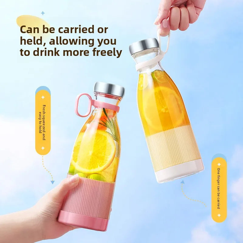 Electric Juicer Rechargeable Fresh Fruit Juicer USB Portable Juice Cup Handheld Smoothie Machine Mini Juice Blender Kitchen