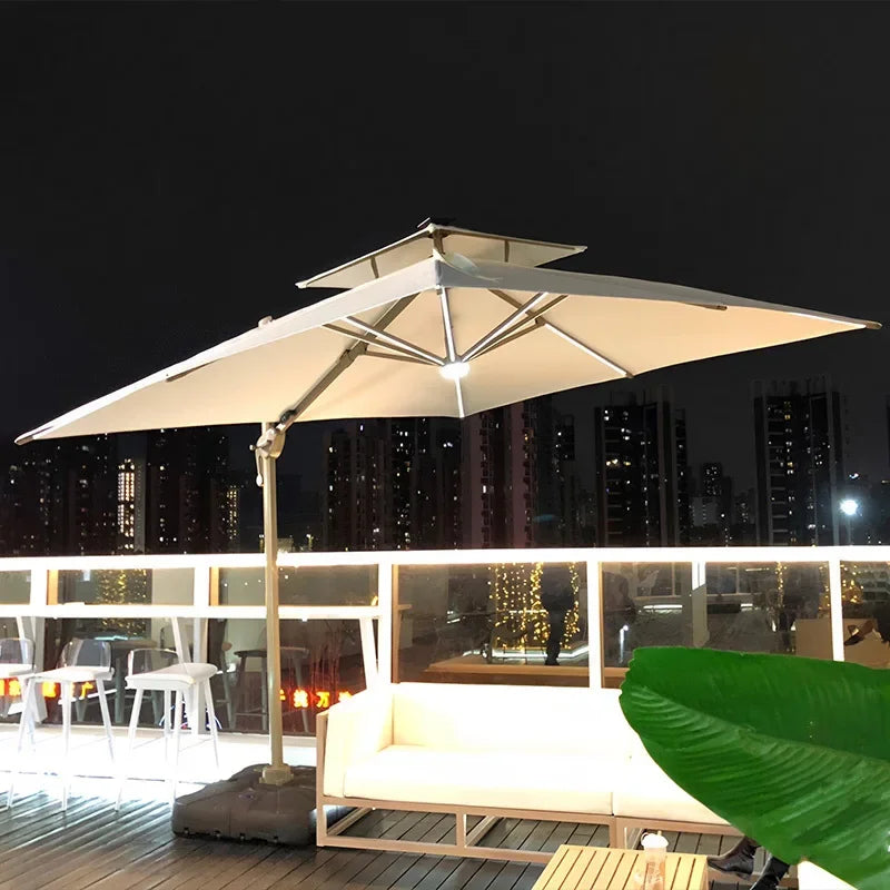 Outdoor Parasol Garden  Stall Large Garden Villa Terrace Large Square Outdoor Roman Umbrella