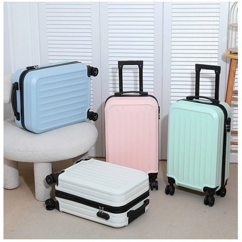 20 Inch Lightweight Hardshell Suitcase Large Capacity Sleek Solid Color Durable Trolley Case Travel Luggage for Adults