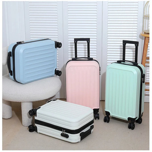 20 Inch Lightweight Hardshell Suitcase Large Capacity Sleek Solid Color Durable Trolley Case Travel Luggage for Adults