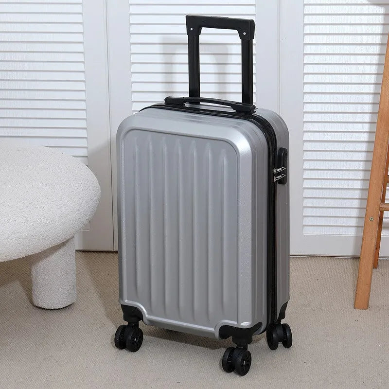 20 Inch Lightweight Hardshell Suitcase Large Capacity Sleek Solid Color Durable Trolley Case Travel Luggage for Adults
