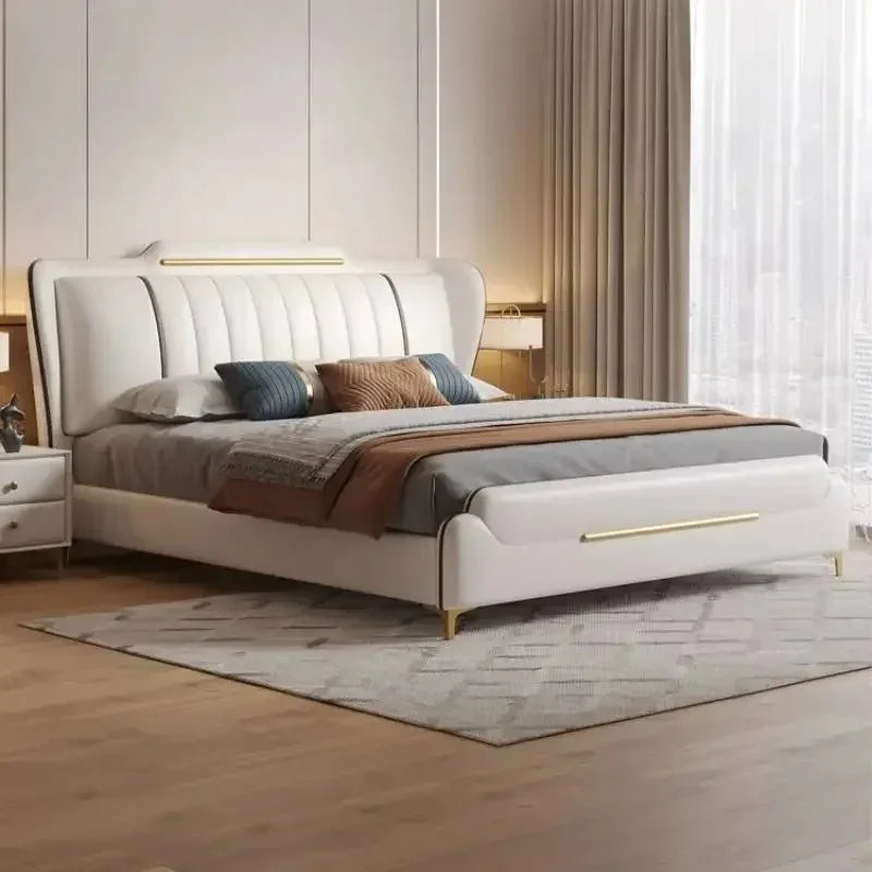 Designer Modern Waterproof Bed Frame Princess Monster Frames Double Bed Headboards Storage High Camas Matrimoniales Furniture