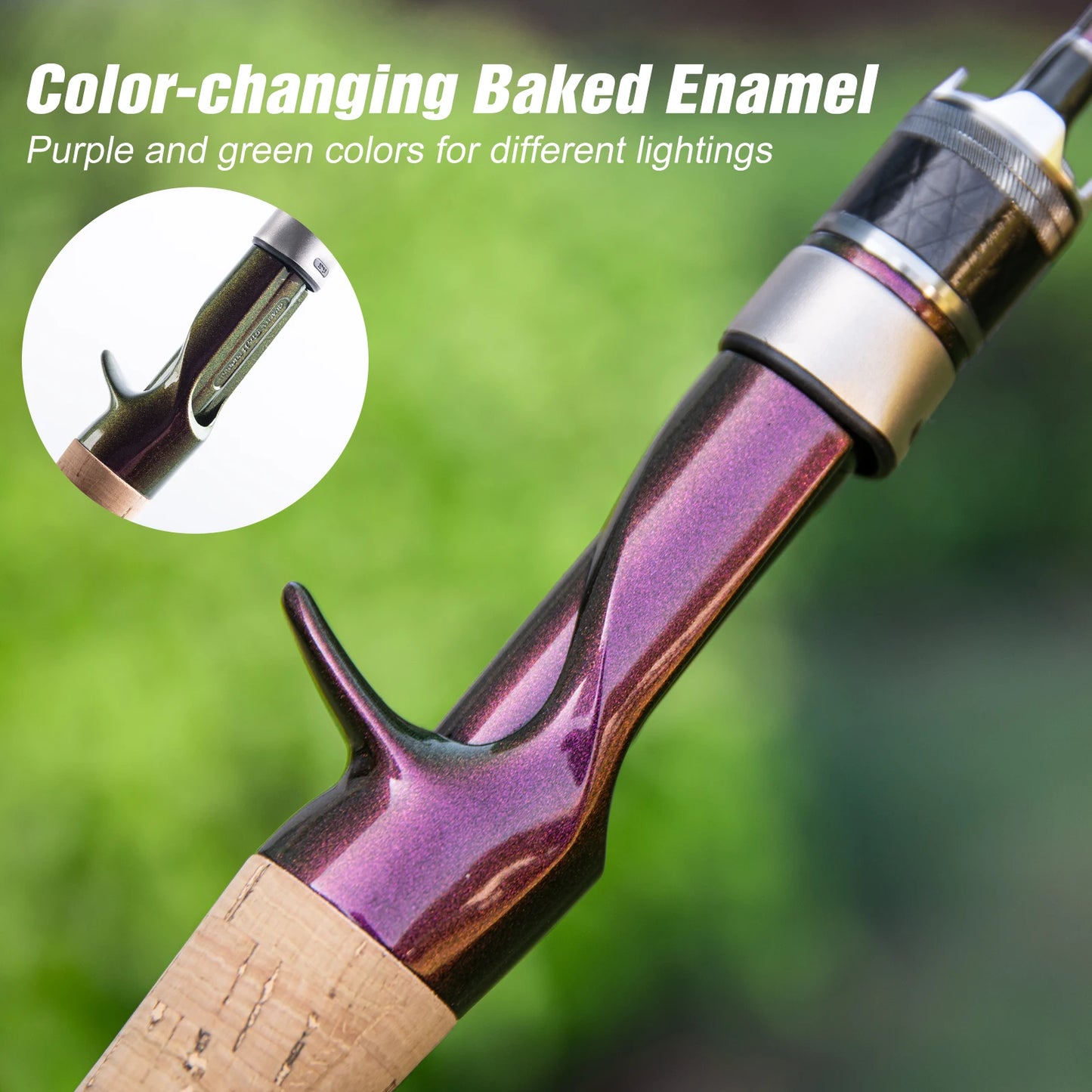 Goture Ultralight 2 Piece Jigging Spinning Rod Spinning Casting Rod  Ice Fishing Trout Rods for Saltwater Freshwater