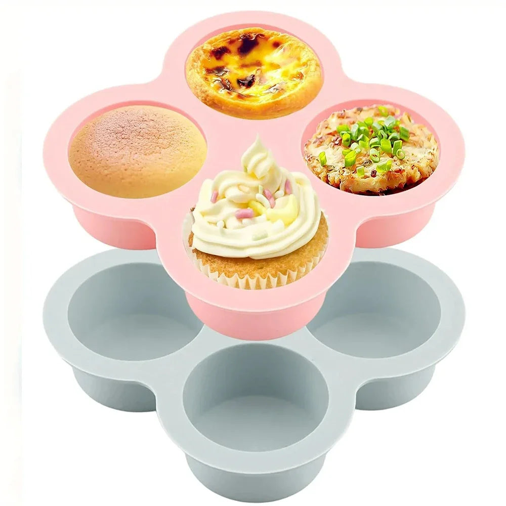 Reusable Silicone Air Fryer Egg Mold Non-Stick Cupcake Molds for Air Fryer Toaster Oven, Air Fryer Accessories for Baking