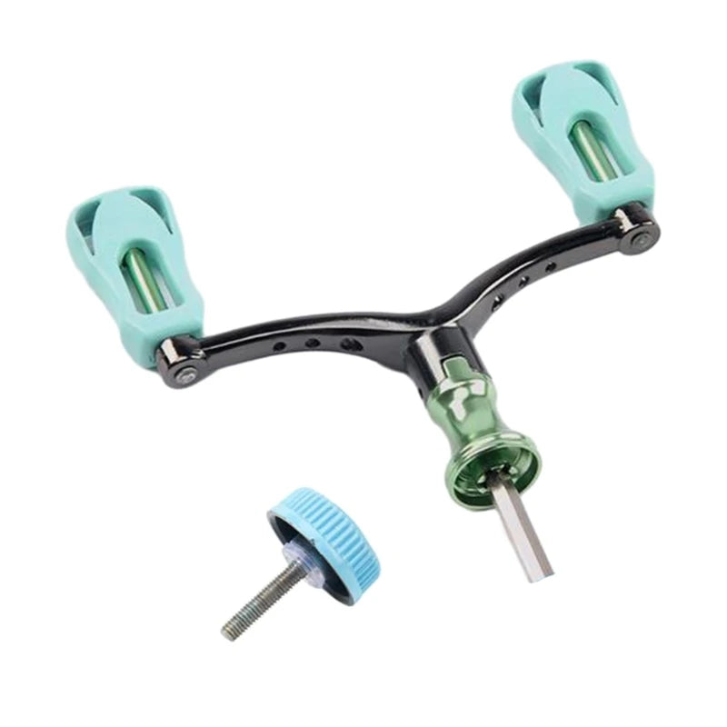 Fishing Reel Double Arm Fishing Reel Handle Arm Grip for Baitcasting Reel, Spinning Fishing Reel Handle