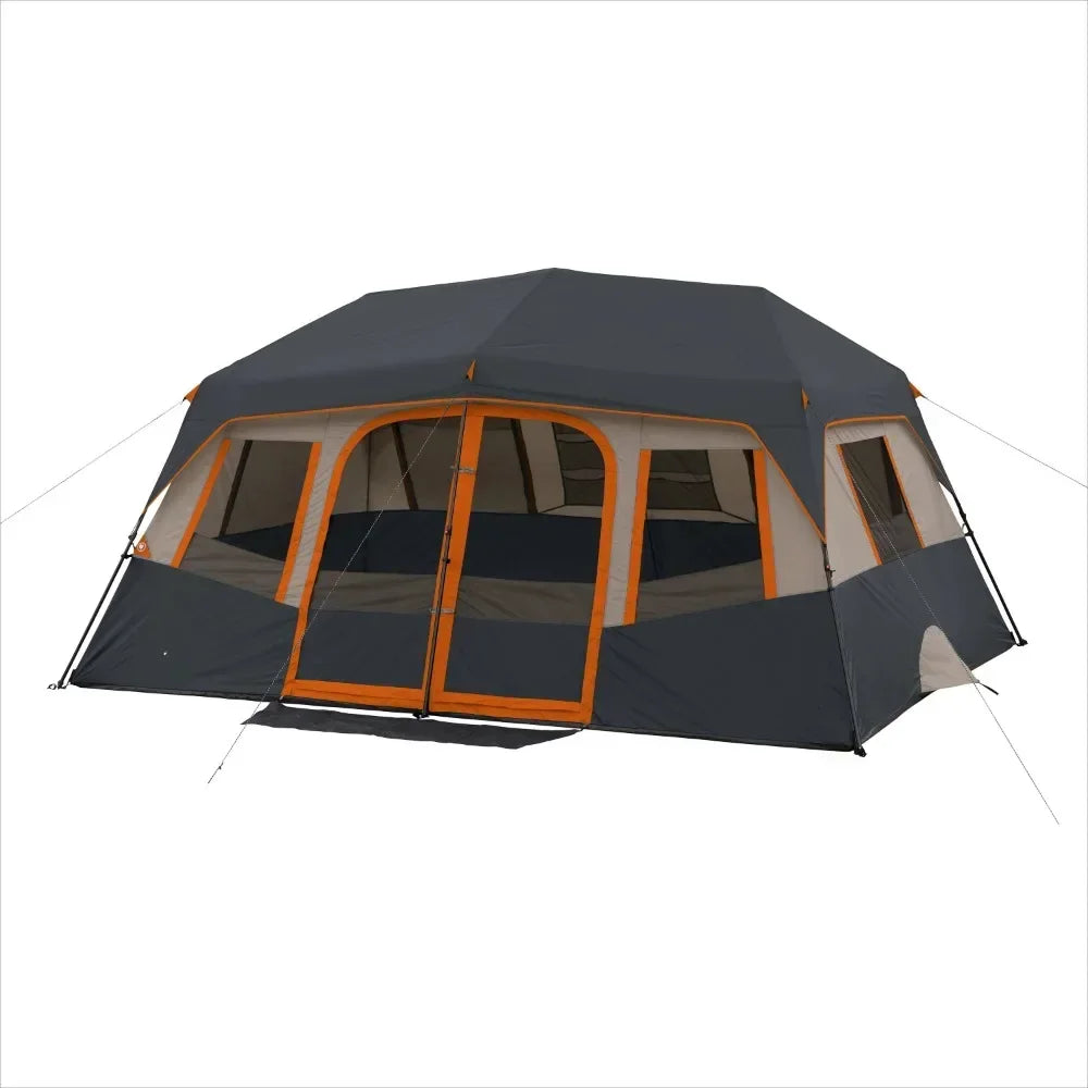 10-Person camping tents 14' x 10'  Instant Cabin Tent,Includes room divider to create 2-room tent  31.86 lbsCamping