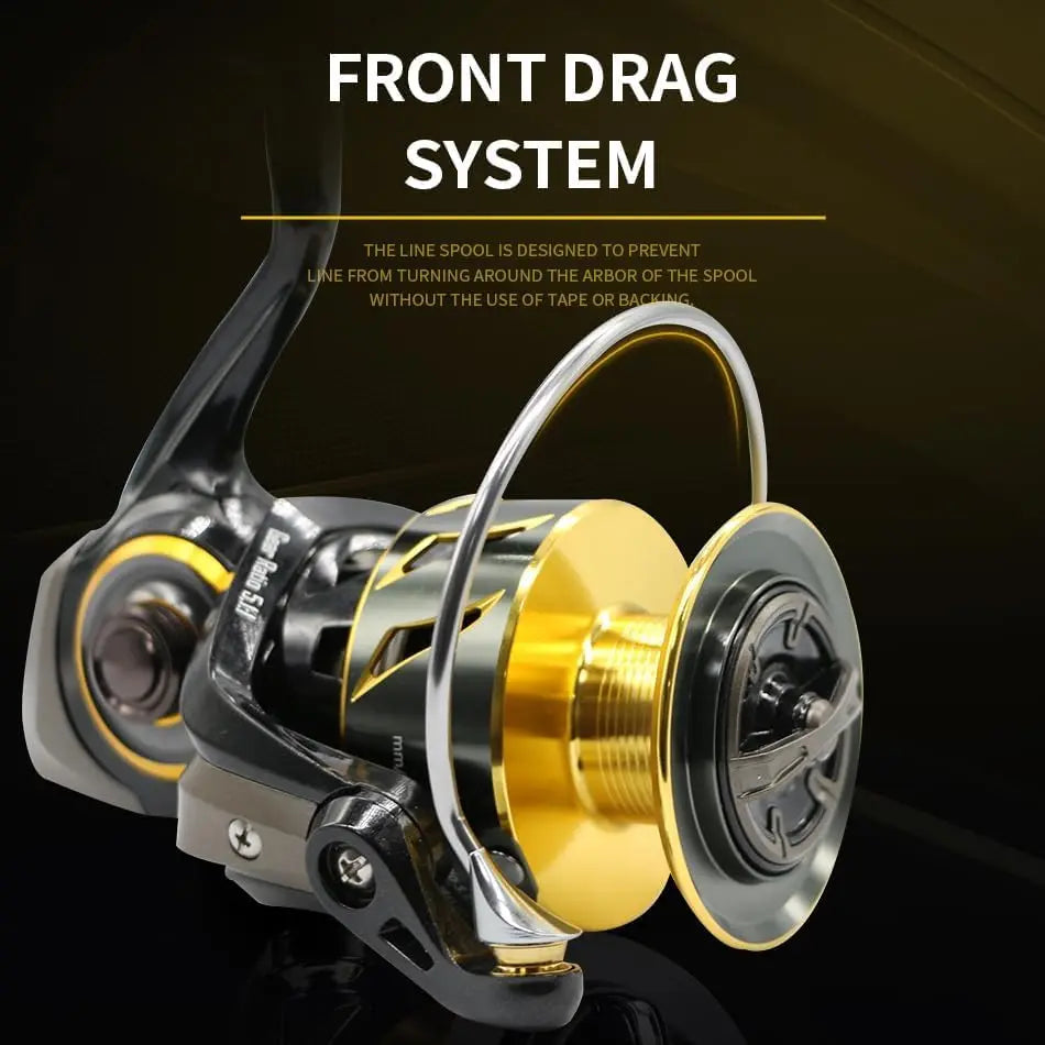 Rooblinos SW Long Shot High End Offshore Reel Full Metal 4000 8000 Series 9 + 1 BB 66LB Max Drag for Pro Saltwater Fishing