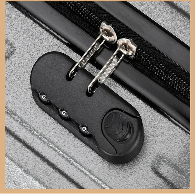 20 Inch Lightweight Hardshell Suitcase Large Capacity Sleek Solid Color Durable Trolley Case Travel Luggage for Adults