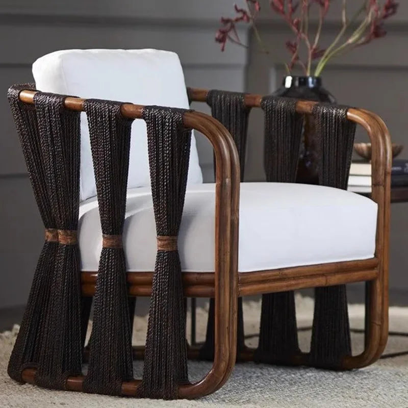 Modern Outdoor Aluminum Wood-Look Furniture Set-Rattan Sofa Coffee Table For Courtyard Balcony Terrace Or Hotel Garden Lounge