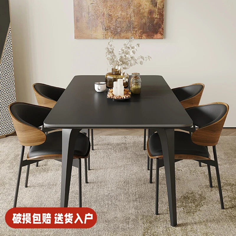 Ceramic Dining Table Modern Rooms Room Dinning Tables Sets Rectangular Cafe Kitchen Restaurant Mesa De Comedor Furniture