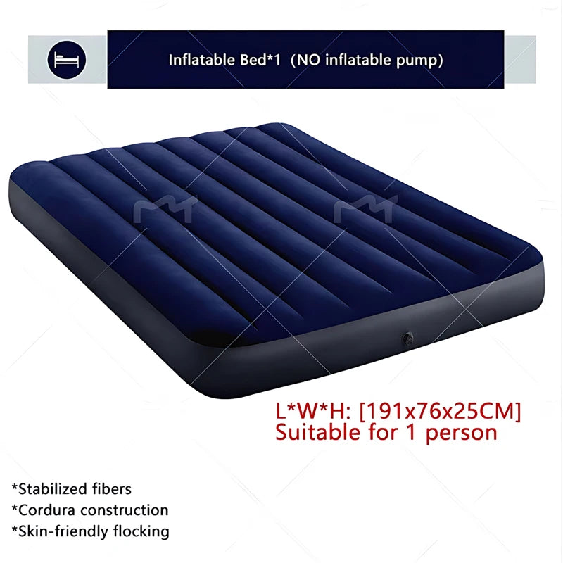 Automatic Air Bed Inflatable Home Inflatable Bed Single Air Mattress Bed Double Lazy Bed Outdoor Portable Air Mattress Bed