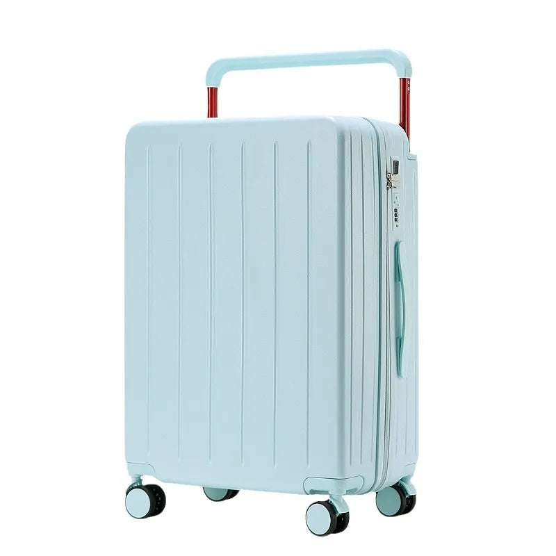 20"24"26 Inch Wide Handle Travel Suitcase PC Zipper Rolling luggage Trolley Case With Wheels Carry-on Luggage With Cup Holder