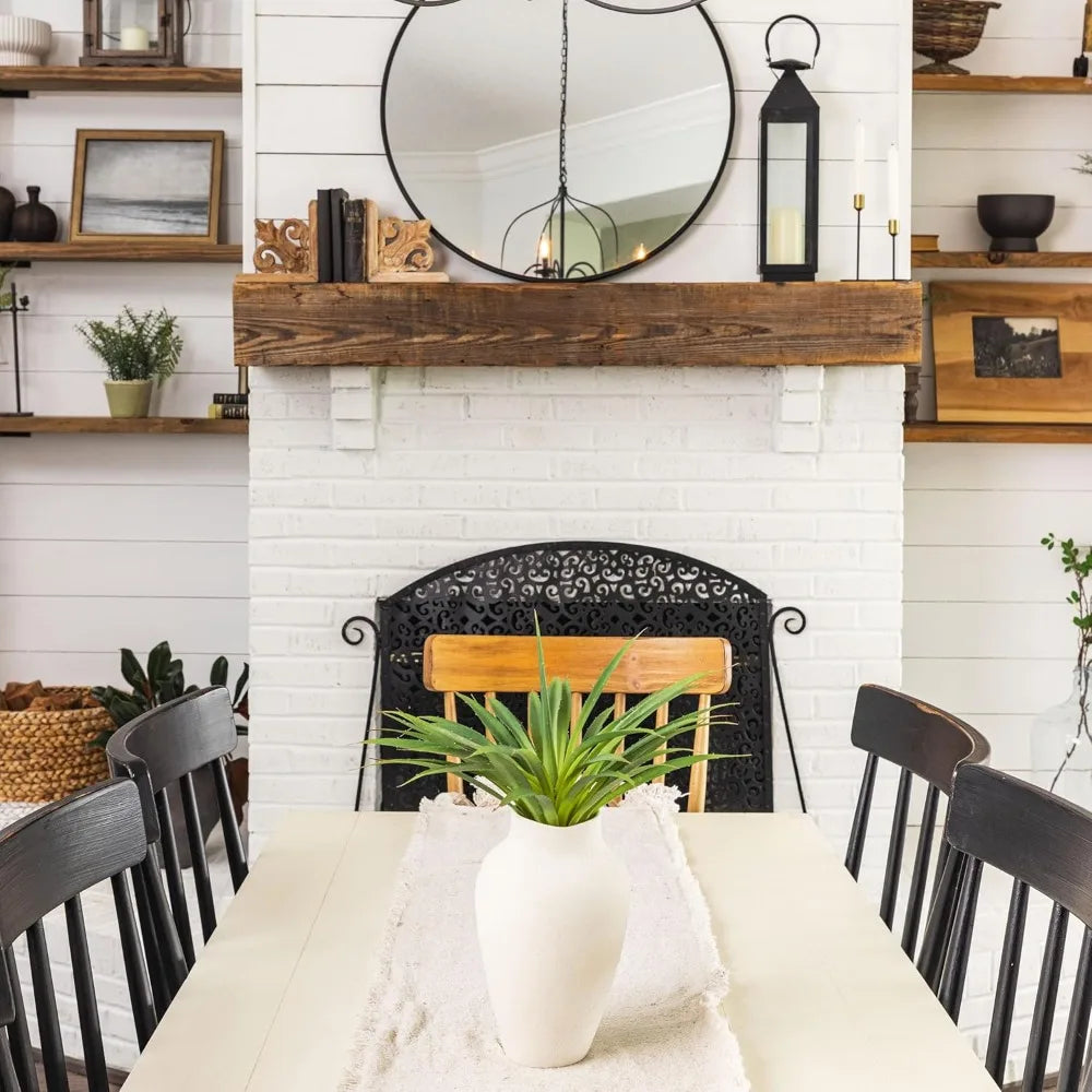 Vase and Succulents White Textured Ceramic Vase 10.5 Inch with Aloe Plant 19 Inch for Centerpieces Home Decor with Faux Vases