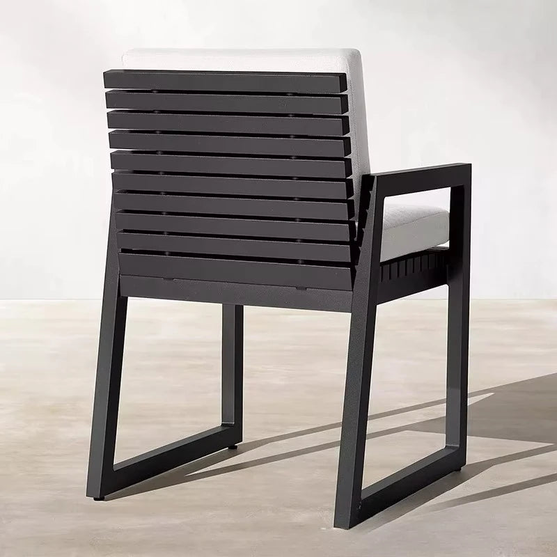 Outdoor Dining Table Set，Stainless Steel, Waterproof and Sunscreen，Suitable for Small Outdoor Gardens