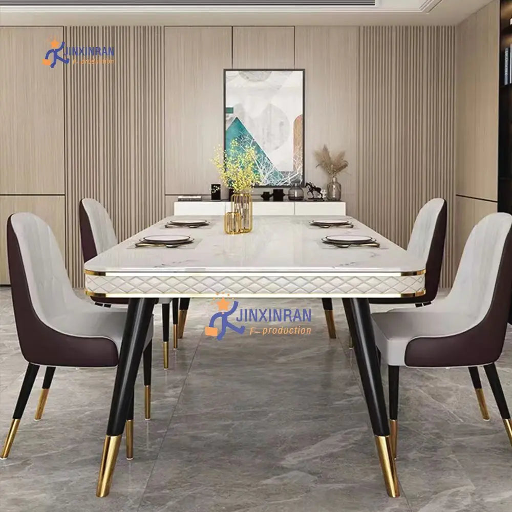 Manufacturers Selling Dinning Room Furniture Dining Tables Set Marble Top Modern Dinning Table