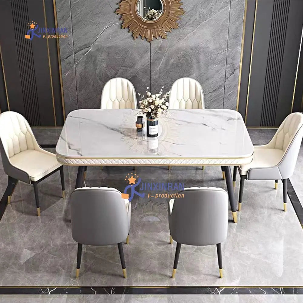 Manufacturers Selling Dinning Room Furniture Dining Tables Set Marble Top Modern Dinning Table