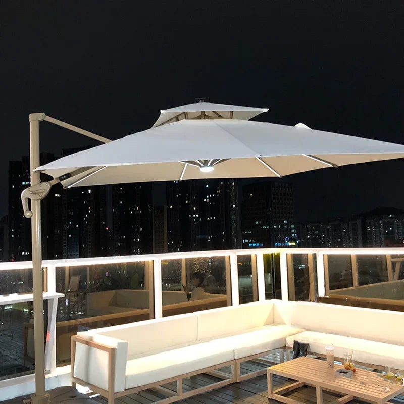 Outdoor Parasol Garden  Stall Large Garden Villa Terrace Large Square Outdoor Roman Umbrella