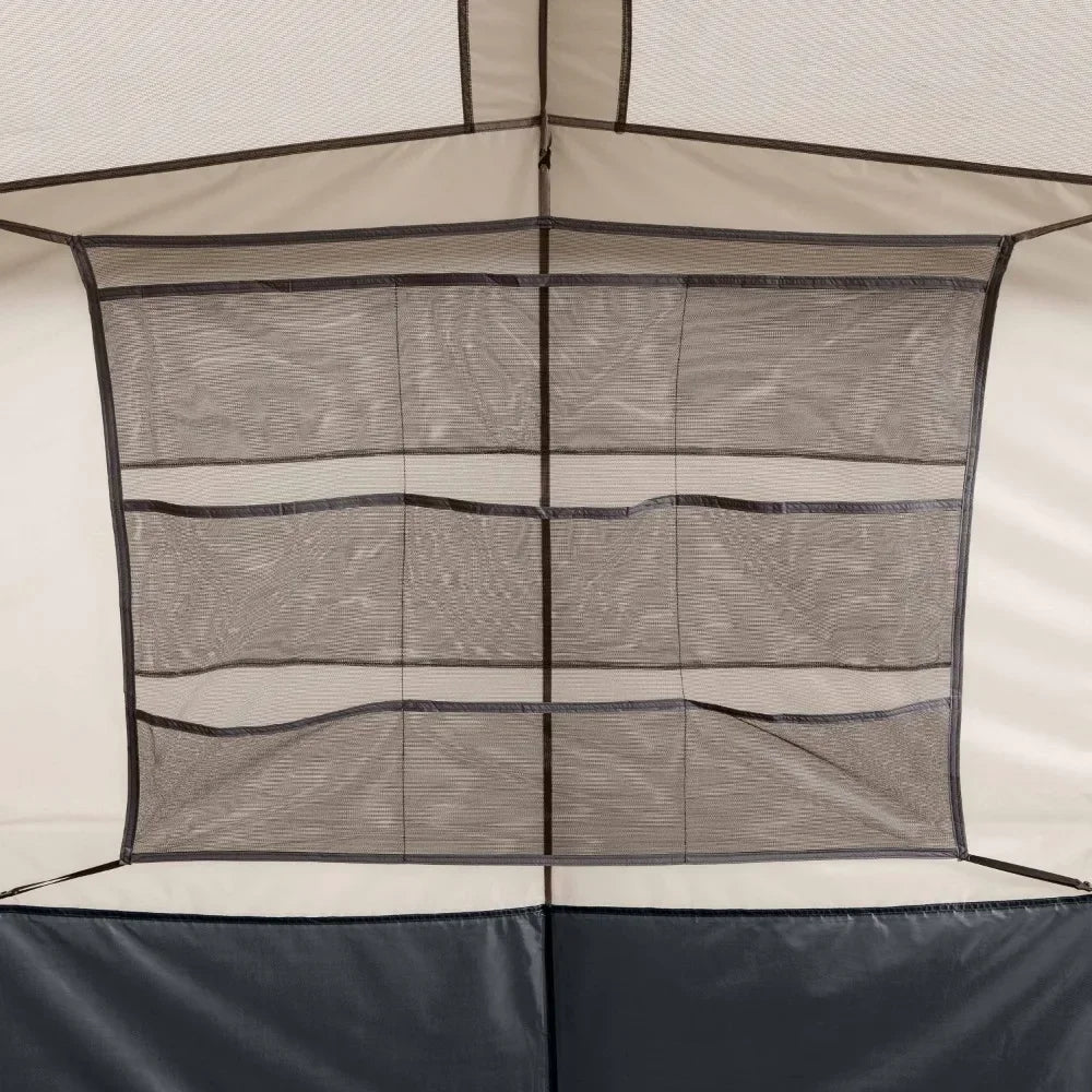 10-Person camping tents 14' x 10'  Instant Cabin Tent,Includes room divider to create 2-room tent  31.86 lbsCamping