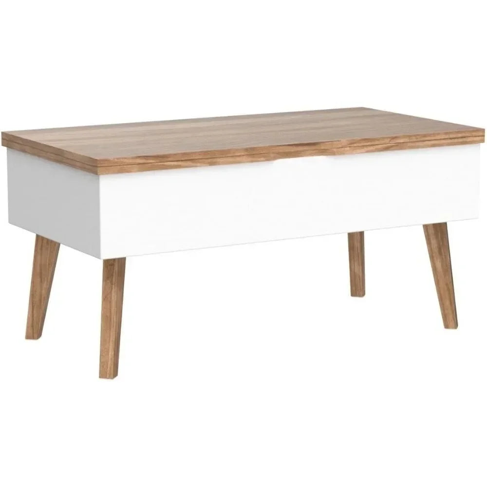 3 in 1 Lift Top Coffee Table, Ten Minutes Install Multifunction Coffee Table, Coffee Table Converts to Dining Table, Lift Top Di