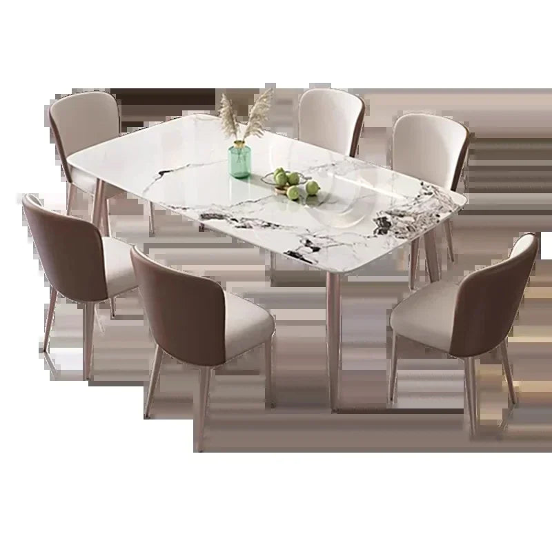 Simple Italian Dining Table Rectangle Luxury Living Room Dining Table Nordic Modern Mesas De Comedor Garden Furniture Sets