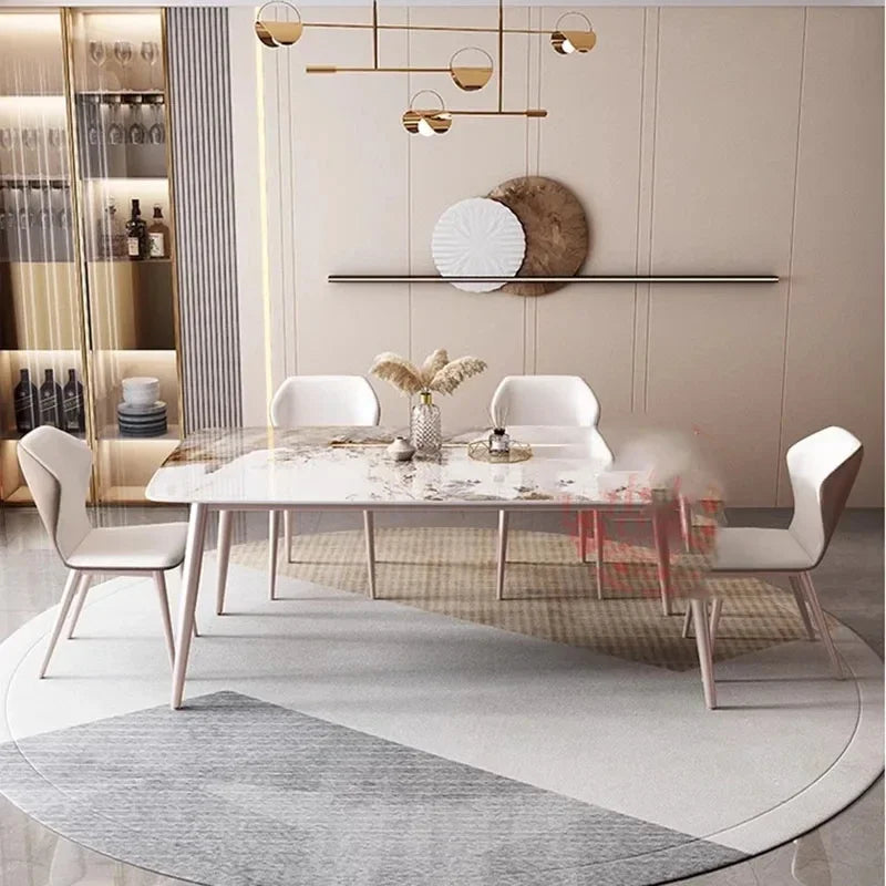 Simple Italian Dining Table Rectangle Luxury Living Room Dining Table Nordic Modern Mesas De Comedor Garden Furniture Sets