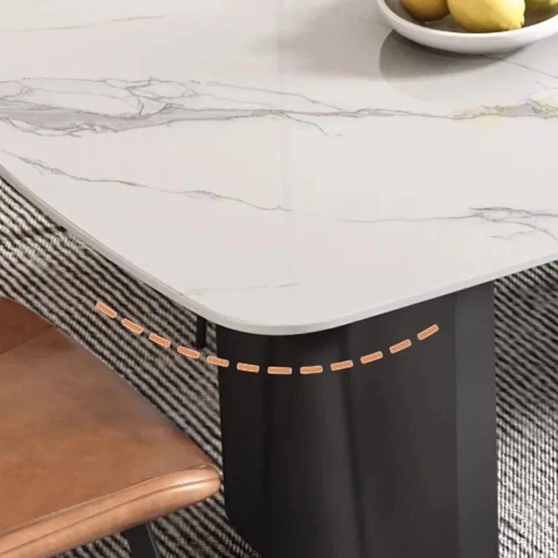 Simple Nordic Dining Table Rectangle Beauty Comfy Home Style Dining Table Marble Minimalist Mesas De Jantar Home Furniture