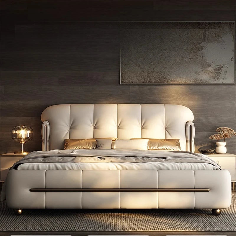 Classic Minimalist Beds Beauty Princess Japanese European Modern Bed Aesthetics Designer Fashionable Wood Muebles Home Furniture