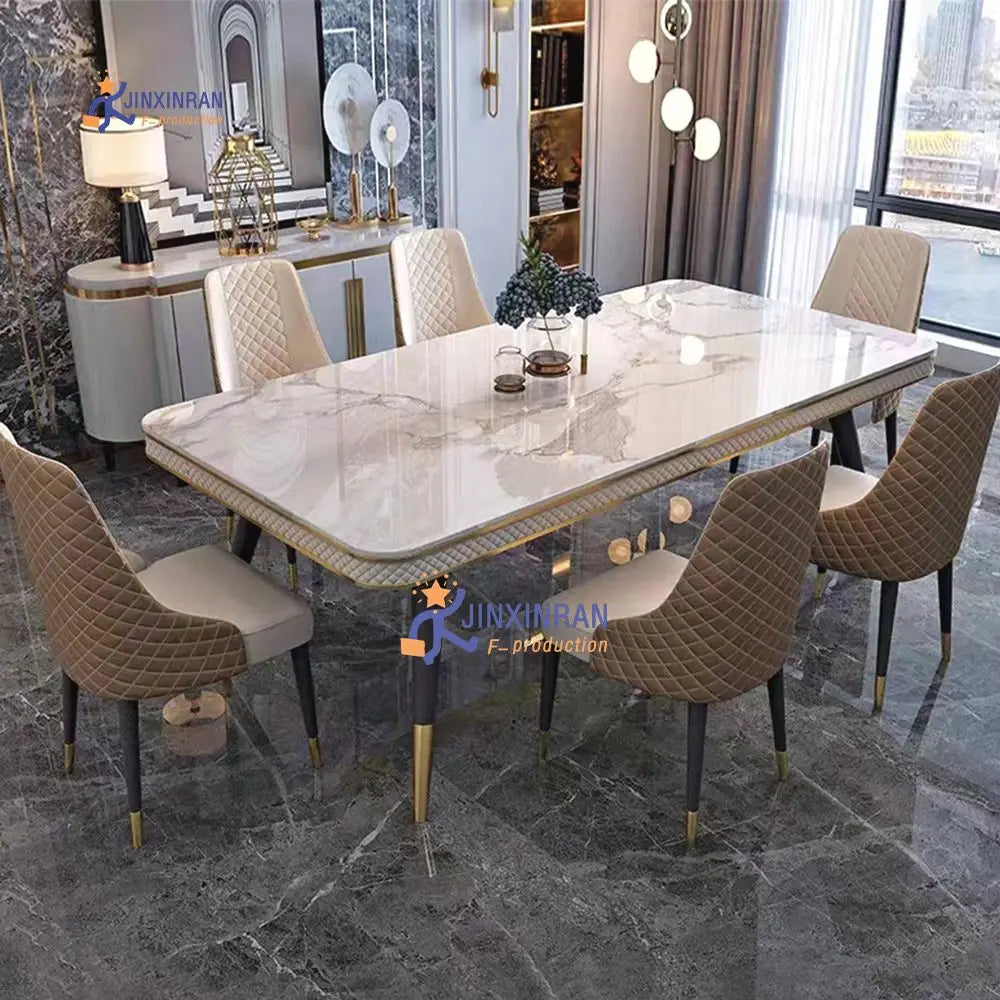 Manufacturers Selling Dinning Room Furniture Dining Tables Set Marble Top Modern Dinning Table