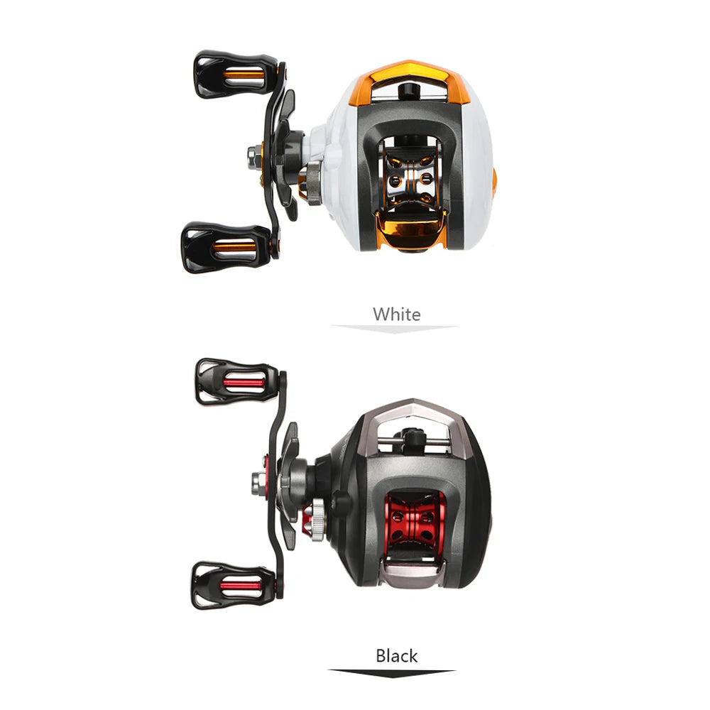 12+1 Ball Bearings Baitcasting Reel Fishing Fly High Speed Fishing Reel with Magnetic Brake System Fishing Tackle