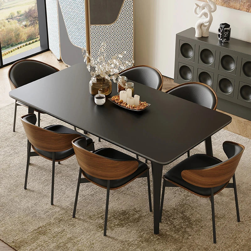 Ceramic Dining Table Modern Rooms Room Dinning Tables Sets Rectangular Cafe Kitchen Restaurant Mesa De Comedor Furniture
