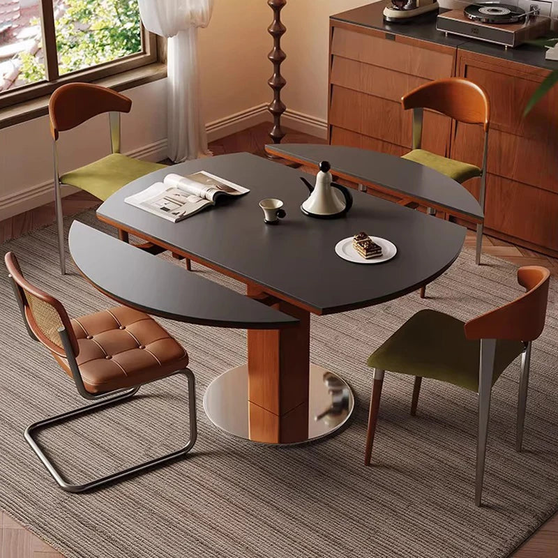 Living Room Dining Table Sets Vintage Simple Style Folding Table Modern Design Conjuntos De Sala De Jantar Living Room Furniture