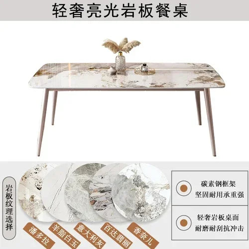 Simple Italian Dining Table Rectangle Luxury Living Room Dining Table Nordic Modern Mesas De Comedor Garden Furniture Sets